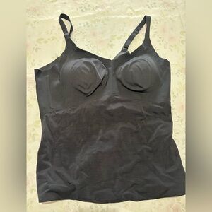 Honey, love 1X black camisole top with adjustable straps